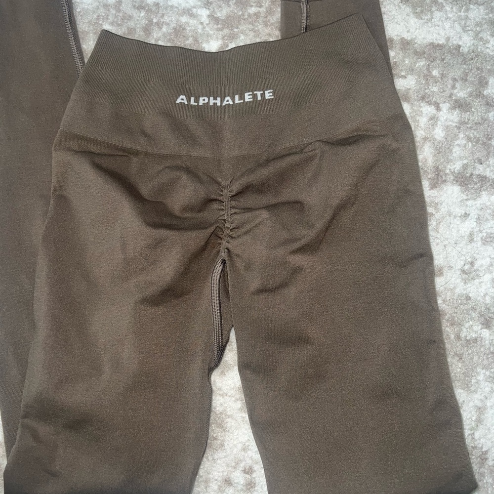Brown alphalete leggings